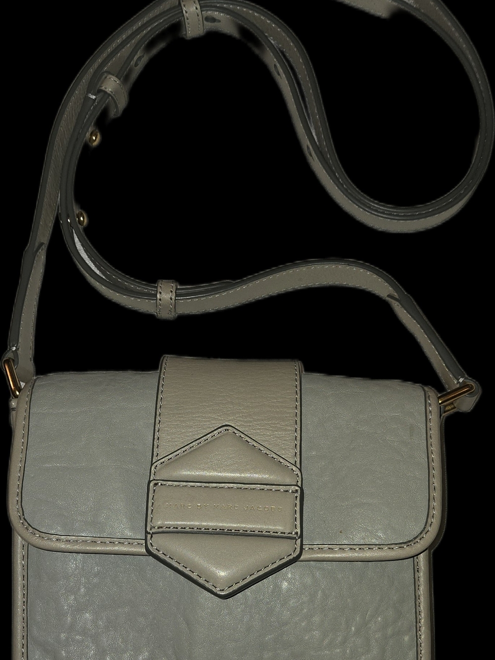 Marc by Marc Jacobs Grey Crossbody Bag. Near Perfect Condition. 6.5x7.5x2"